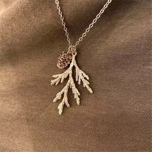 rose gold birch necklace (925)