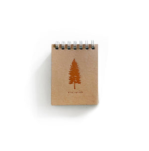 Foil Embossed Simple Things Pocket Kraft Top Spiral Notebook