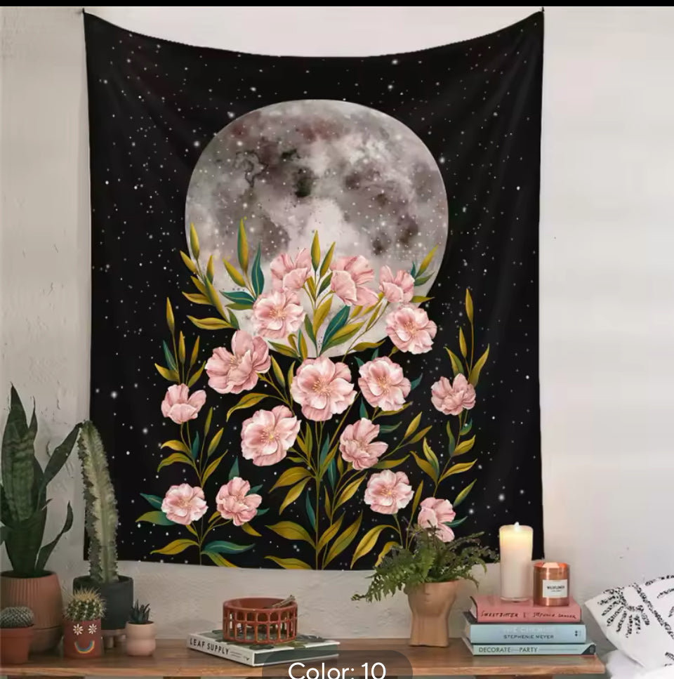 moon phase tapestry