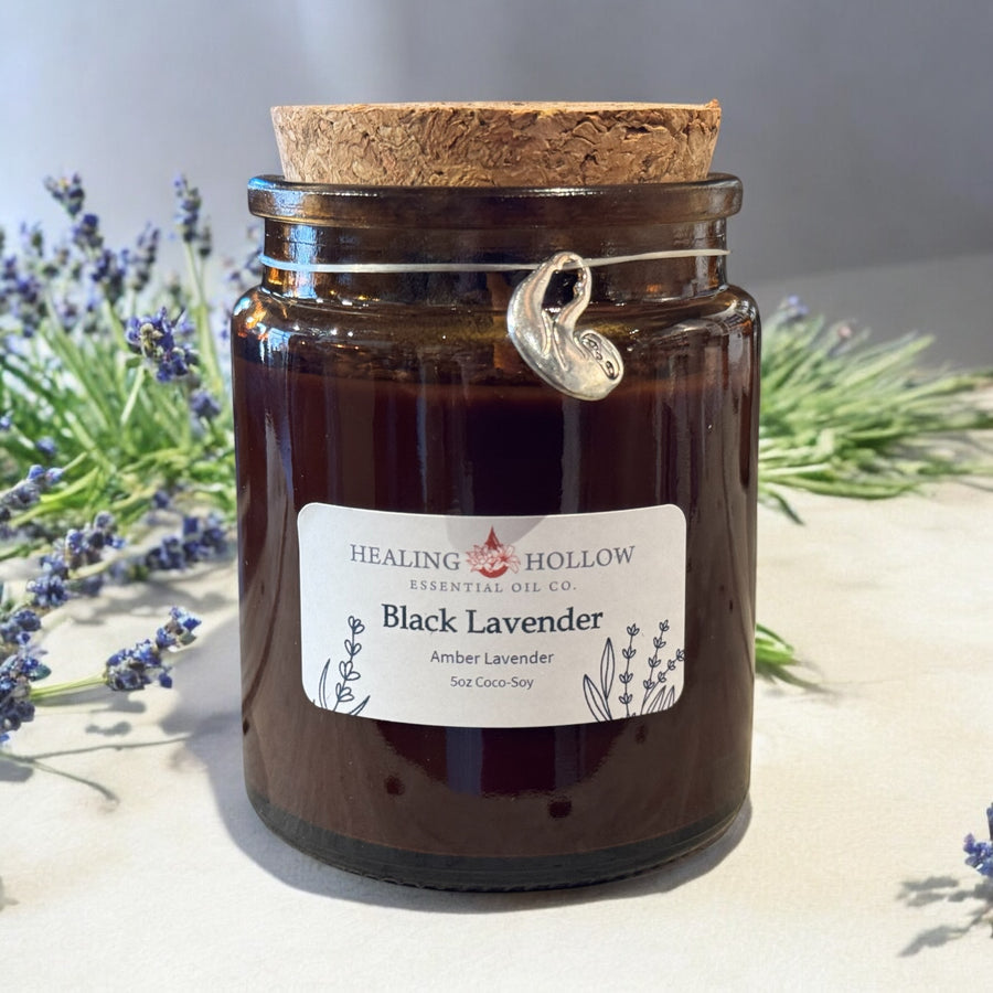 Black Lavender Candle