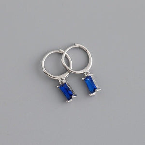 royal blue small tassel earring
