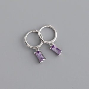 light purple small tassel earring