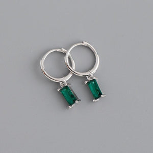 emerald small tassel earring