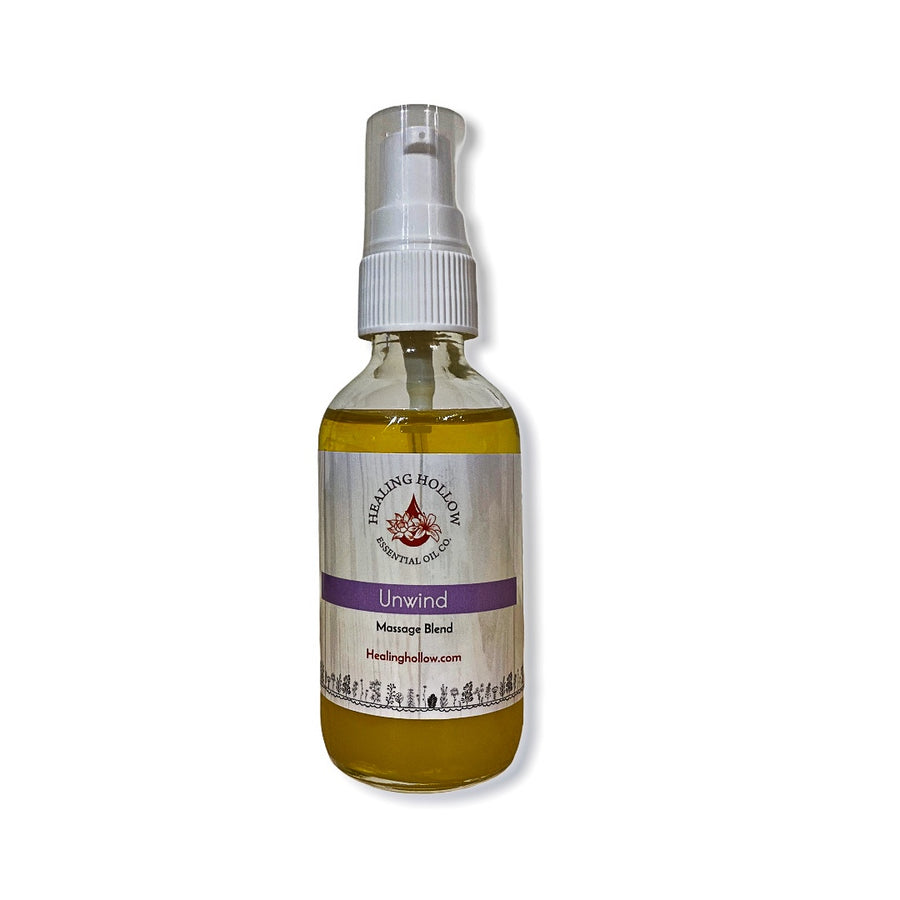 Natural massage oil with essential oil