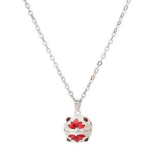 red lotus necklace
