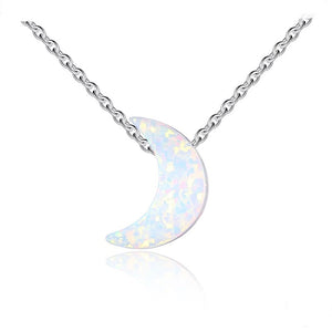 crystal moon necklace