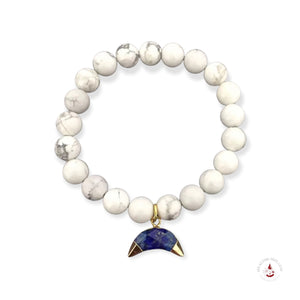 white marble moon bracelet 