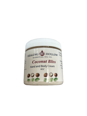 coconut scented hand and body cream