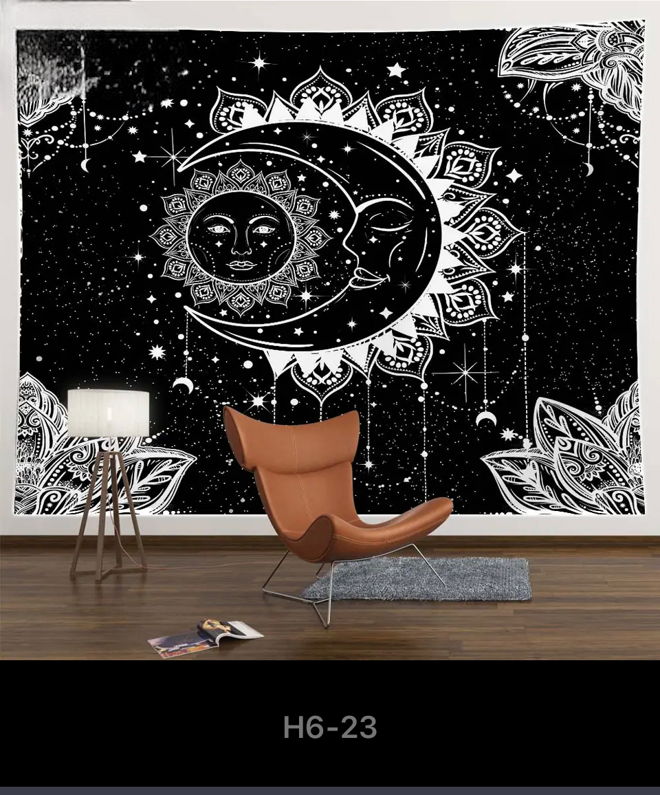 mountain and moon tapestry 