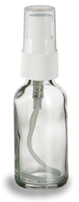 empty glass bottles with pumps 60ml