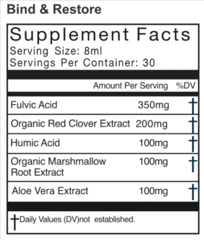 Organifi Parasite Cleanse Bind & Restore Supplement Facts