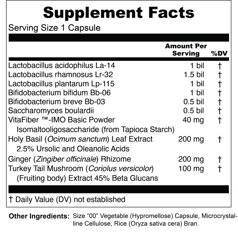 Upwellness Probiotic Plus Supplement Facts