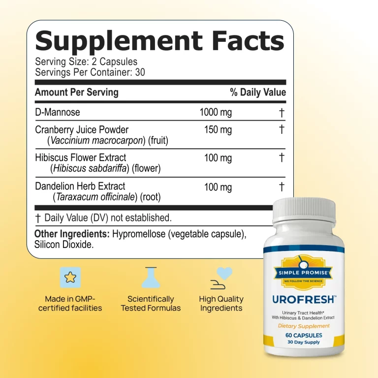 UroFresh Ingredients Supplement Facts