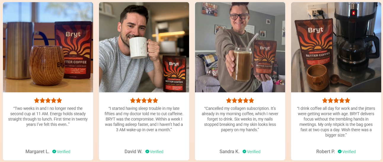 Bryt Better Coffee Customer Reviews