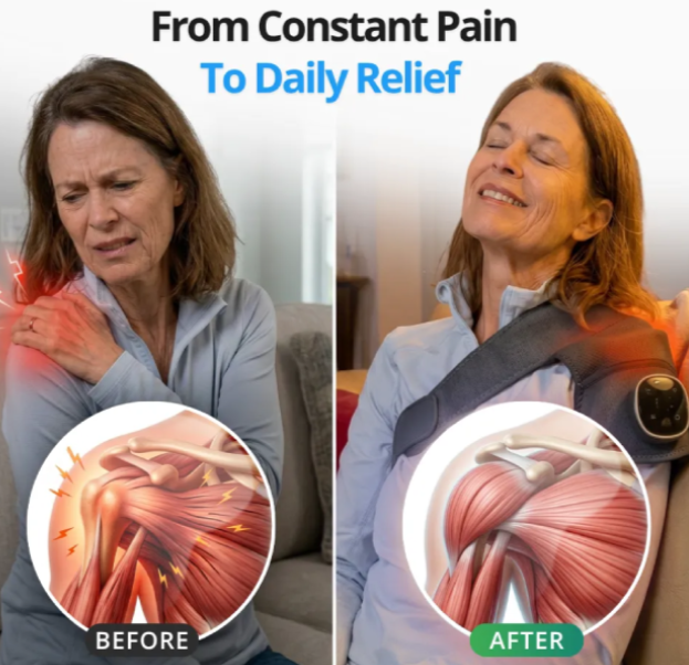 Vital Shoulder Massager Before & After
